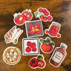 Tomato Lover's Theme Sticker Pack